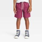 Boys' Twill Pull-on 'at The Knee' Cargo Shorts - Cat & Jack Red