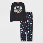 Boys' 2pc Star Long Sleeve Pajama Set - Cat & Jack Black