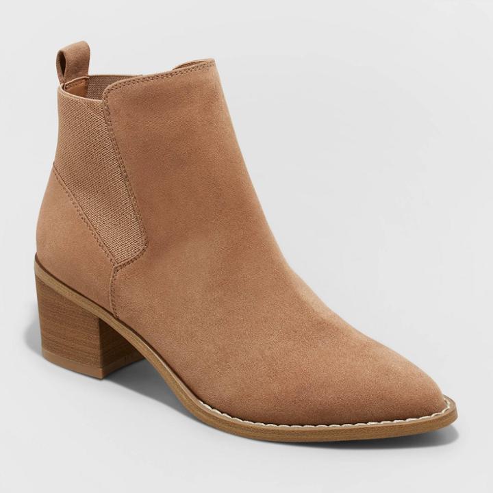 Women's Anya Ankle Boots - Universal Thread Tan