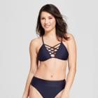 Tori Praver Seafoam Women's Strappy Bikini Top - Midnight Blue