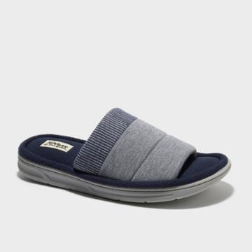 Dluxe By Dearfoams Men's Eric Slippers - Heathered Gray