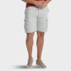 Wrangler Men's 10 Cargo Twill Shorts - Off White