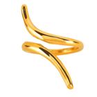 Elya Waved Bypass Ring - Gold (size