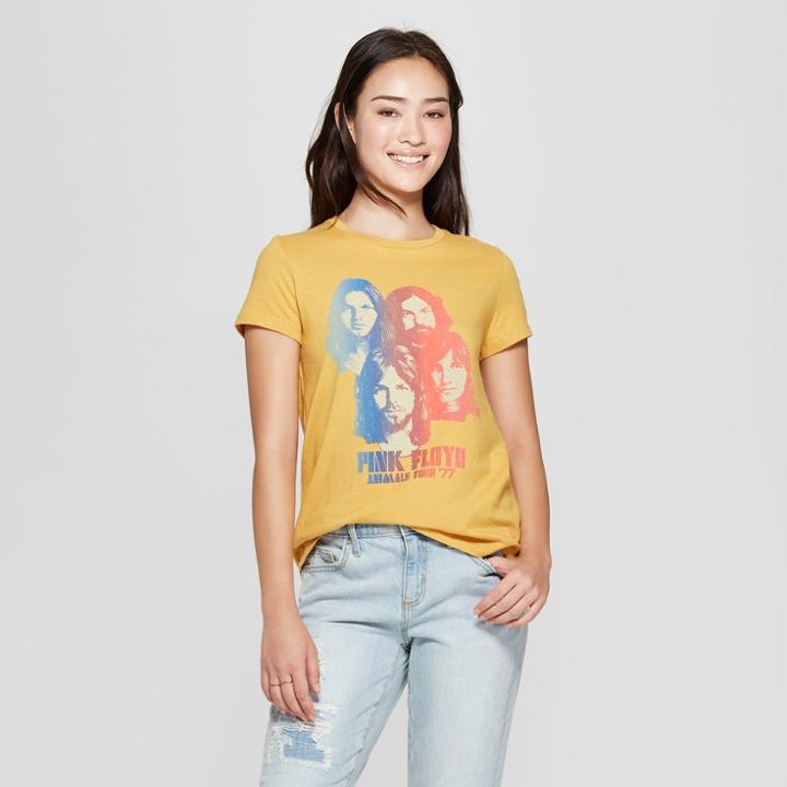 Junk Food Women's Pink Floyd Short Sleeve Graphic T-shirt - Yellow