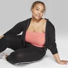 Women's Plus Size Striped Double Tube Top - Wild Fable Rocker Red