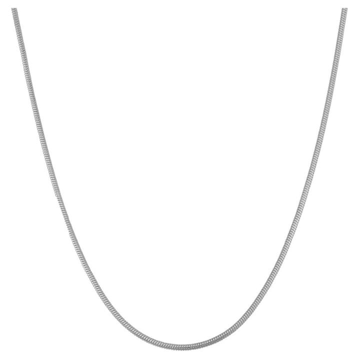 Tiara Sterling Silver 16 - 22 Adjustable Thick Snake Chain, Women's, White