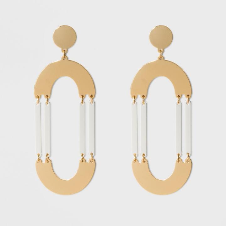 Sugarfix By Baublebar Mixed Metal Hoop Earrings - Gold, Girl's
