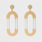 Sugarfix By Baublebar Mixed Metal Hoop Earrings - Gold, Girl's