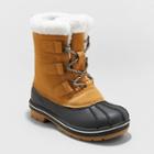 Kids' Kit Lace-up Winter Boots - Cat & Jack Cognac