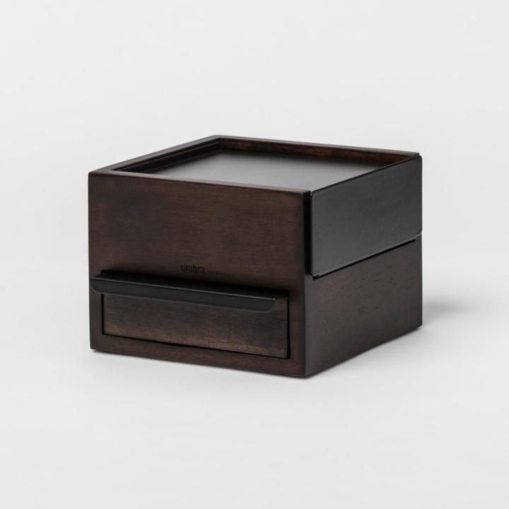 3pk Anigram Jewelry Storage Black Walnut - Umbra, Adult Unisex, Black Brown