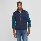 Men's Standard Fit Sweater Fleece Vest - Goodfellow & Co Navy (blue)