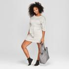 Maternity Tie Front Sweater Dress - Isabel Maternity By Ingrid & Isabel Gray