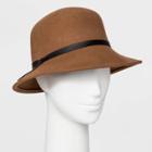 Women's Felt Cloche Hat - A New Day Camel One Size, Women's