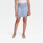 Girls' Side Seam Denim Skirt - Art Class Light Wash
