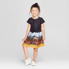 Toddler Girls' Short Sleeve Night Sky Dress - Genuine Kids From Oshkosh Navy