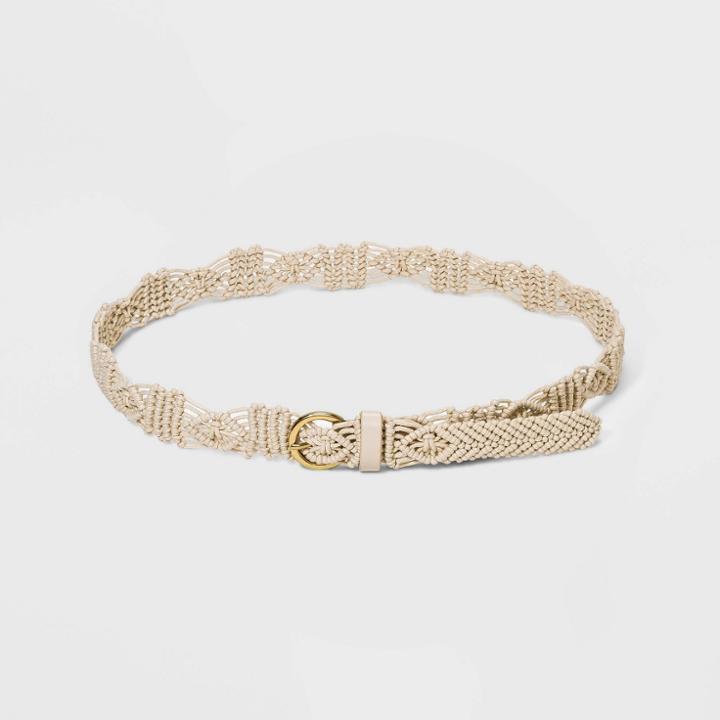 Women's Macrame Belt - Universal Thread Cream