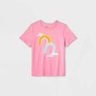 Kids' Adaptive Rainbows Graphic T-shirt - Cat & Jack Bright Pink