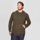 Men's Big & Tall Hooded Sweater - Goodfellow & Co Olive