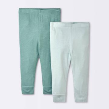 Baby 2pk Premium Modal Pants - Cloud Island Green