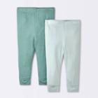 Baby 2pk Premium Modal Pants - Cloud Island Green