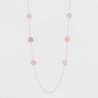 Target Filigree Coins Long Necklace - A New Day Rose Gold