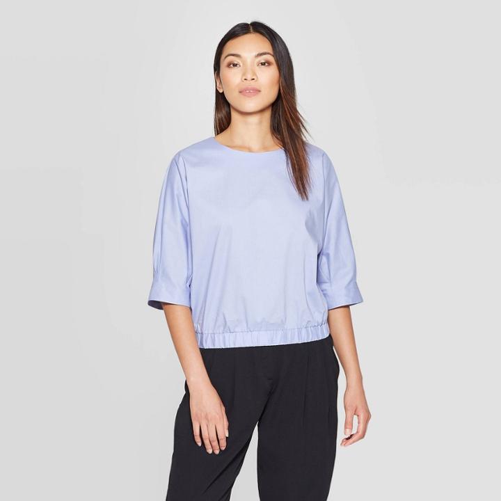 Women's Elbow Sleeve Crewneck Blouse - Prologue