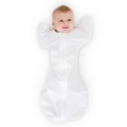 Swaddledesigns Transitional Swaddle Sack Wearable Blanket - Sterling Polka Dots On White -