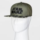 Men's Star Wars: The Mandalorian Flat Brim Baseball Hat - Green