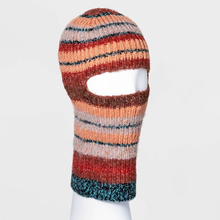 Women's Stripe Balaclava - Wild Fable Coral, Pink