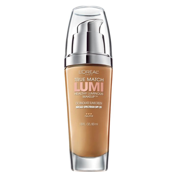 L'oreal Paris True Match Lumi Makeup N7-8 Classic Tan/cappuccino 1 Fl Oz, Adult Unisex, Classic Tan/cappuccino N7-8