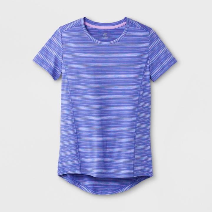 Girls' Super Soft Tech T-shirt - C9 Champion Lavender/blue