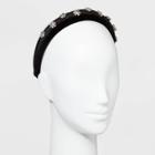 Sugarfix By Baublebar Floral Print Embellished Headband - Black/clear