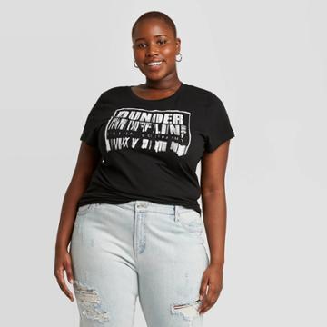 Ripple Junction Women's Plus Size Dunder Miffin Shredder Short Sleeve Graphic T-shirt - Black