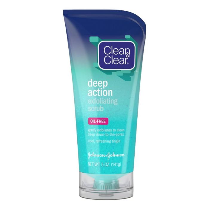 Clean & Clear Oil-free Deep Action Exfoliating Facial Scrub - 5oz, Adult Unisex