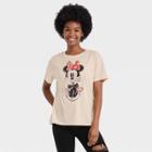 Women's Minnie Mouse Short Sleeve Graphic T-shirt - Ivory