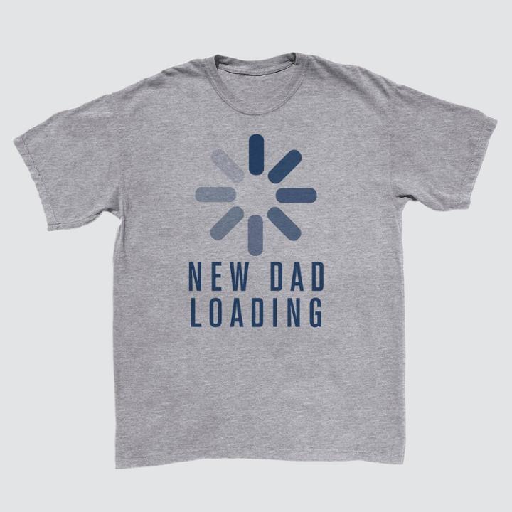 Iml Men's New Dad Short Sleeve Graphic T-shirt - Heathered Gray