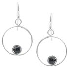 Journee Collection Women's Tressa Collection Sterling Silver Spiral Bead Earrings Handmade