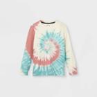 Boys' Tie-dye Long Sleeve T-shirt - Art Class Cream/green