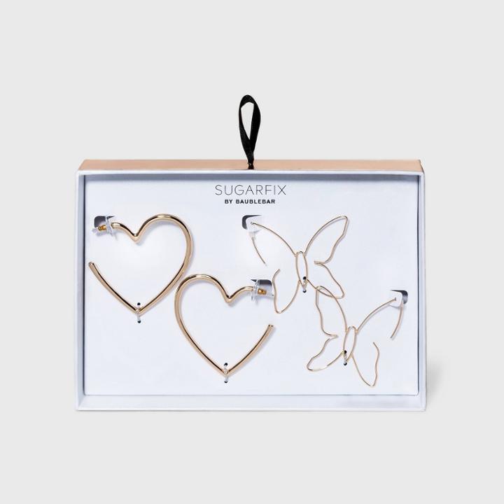 Sugarfix By Baublebar Butterfly And Heart Earring