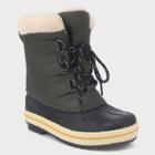 Boys' Winston Cold Weather Duck Winter Boots - Cat & Jack Olive (green)