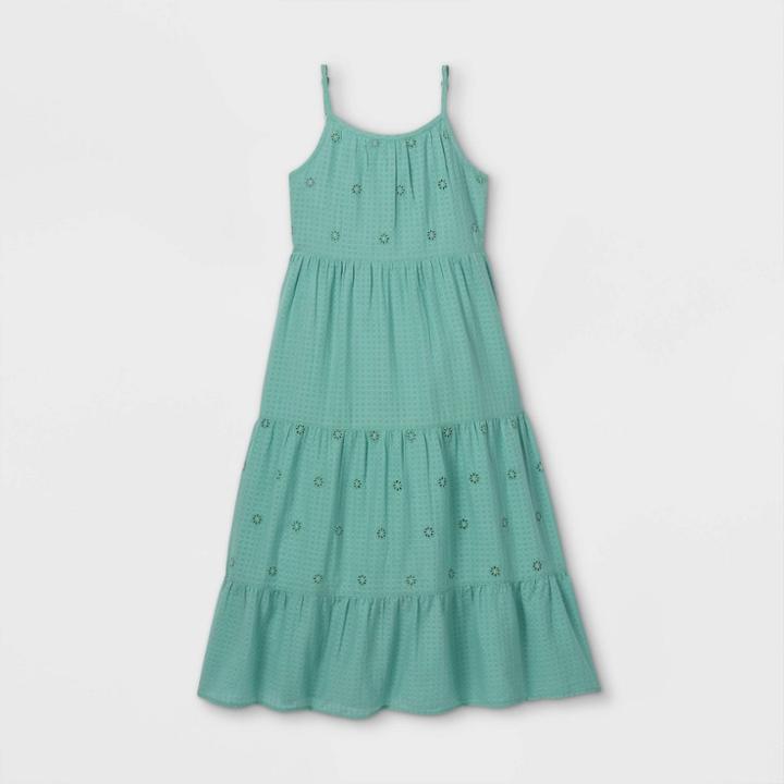 Girls' Woven Dress - Cat & Jack Teal