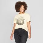Women's Smokey Bear Plus Size Short Sleeve Cropped Graphic T-shirt (juniors') Tan
