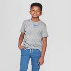 Boys' Emoji All Over Print Short Sleeve T-shirt - Cat & Jack Gray