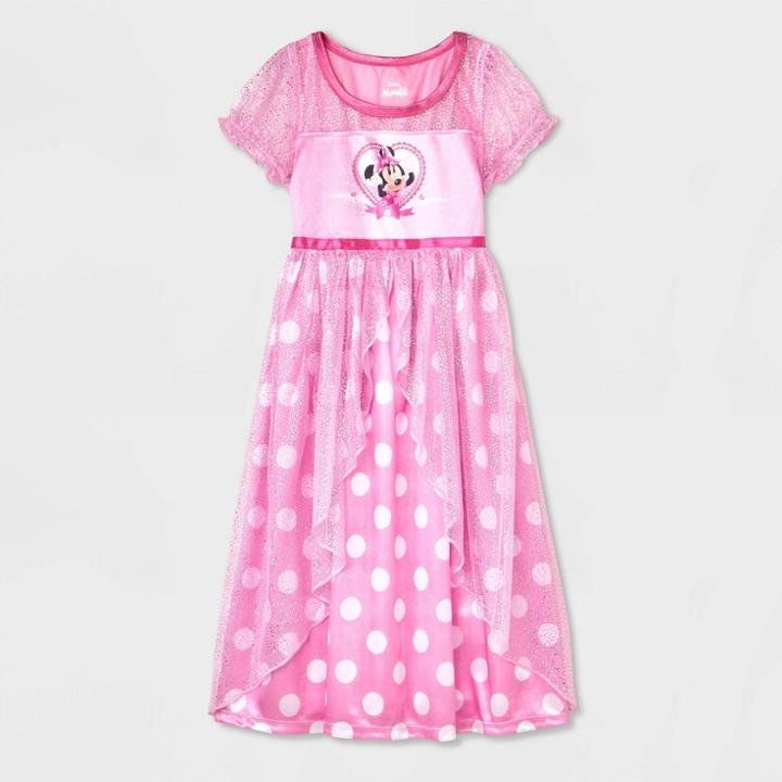 Toddler Girls' Minnie Mouse Fantasy Nightgown - Pink