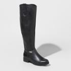 Women's Monica Leather Riding Boots - Universal Thread Black