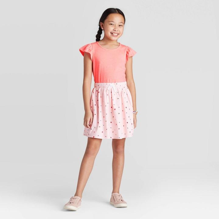 Girls' Ladybug Dress - Cat & Jack Bright Pink, Girl's,