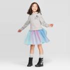 Mickey Mouse & Friends Girls' Minnie Mouse 100% Real Unicorn Dress - Heather Gray