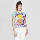 The Simpsons Women's Lisa Simpson Short Sleeve Graphic T-shirt (juniors') - Tye Dye M,