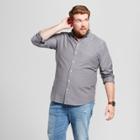 Men's Big & Tall Standard Fit Whittier Oxford Button-down Shirt - Goodfellow & Co Gray