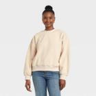 Women's Fleece Sweatshirt - Universal Thread Cream